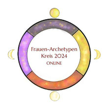 Logo Frauen-Archetypen-Kreis kreiert von Ann Tizziani und Inga Dalhoff