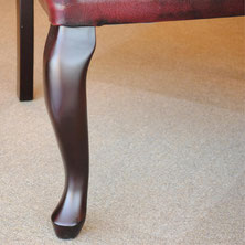 アームチェア ウイングチェア シェルバックチェア 一人掛け アンティーク調 ソファ 椅子 おしゃれ 本革製 皮革 レッド 赤 Chair