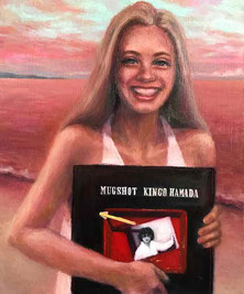 ノリコミシマの描く人物画、油絵、norico mishima’s portrait oil painting.