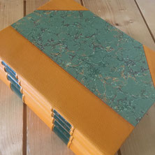 reliure administrative, état civil, délibérations, arrêtés, reliure d'art et restauration de livres anciens art du papier papeterie créative - atelier idéephémère 64260 Bielle