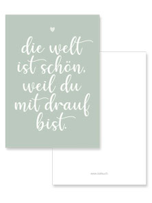 Blumenbouqet ich denk an dich Postkarte