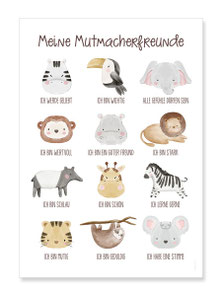 Affirmationsposter Mutmacherfreunde