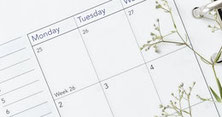 Kalender zur Terminvereinbarung 