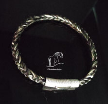 Pferdehaararmband Halbrund