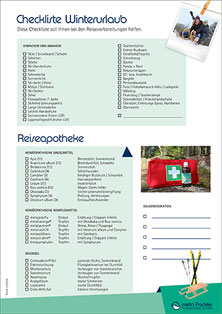 Abbildung der Checkliste Winterurlaub.