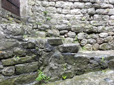 L'escalier a l'exterieur.