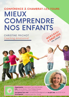 conference de christine frichot - coaching pour les enfants - annuaire des therapeutes en touraine via energetica.fr