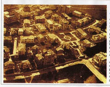 Aerial view of Garbatella district, 1920