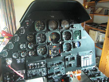 Bell 209 AH-1F CB breaker panel right console