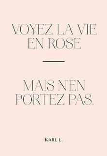 Le rose et Karl Lagerfeld 