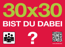 vergrößerbarer Flyer: Aktion 30x30