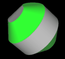 Duales (8,1)-Octasphericon, Neufärbung der 2 Flächen