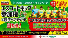 ジェフユナイテッド市原 エスコートキッズ参加権付 親子無料招待