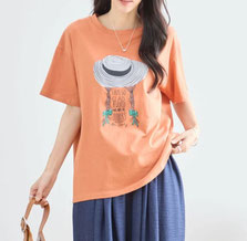 サマーハットガール プリントTシャツ  SALE　1,880円(税込)