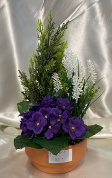 Pot en terre Violettes 2 - 52 €