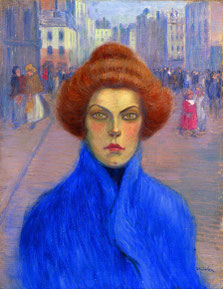 Théophile-Alexandre Steinlen, Returning from Work c. 1885, Oil on canvas, Petit Palais, Geneva
