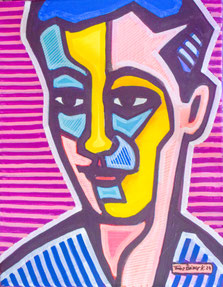 Franz 40 x 50cm Acryl auf Leinwand
