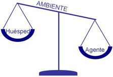 el ambiente puede perjudicar al agente, favoreciendo al huésped.