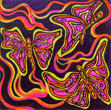 Holy Butterflies - 50 x 50 cm (20 x 20 In)