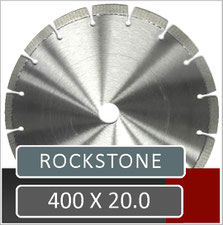 prodito slijpschijf 400mm x 20.0mm voor het verzagen van ebema rockstone met een benzine doorslijper