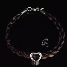 Pferdehaararmband Herz