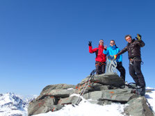 Didier, Alain et Christophe au sommet