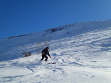 Beau ski dans la Coupe à Milleret
