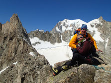 Françoise et Dominique, devant le Mt-Blanc