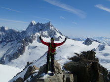 Yann au sommet de la Pointe Lachenal
