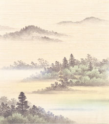 普及品織物　襖紙