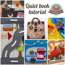 How to make a Quiet book sewing Teddy