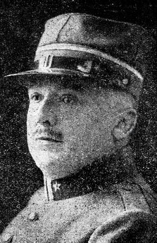 Major Albert Steiner. Reproduktion aus Bieler Tagblatt 8. 2. 1927.