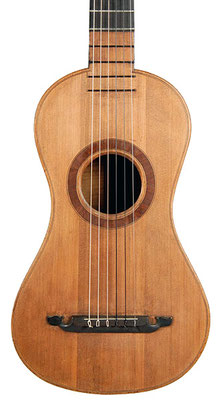 Die älteste sechssaitige Gitarre aus einer mitteldeutschen Werkstatt. Der Zettel "Jacob. August. Otto. me fecit Anno 1796." ist nicht authentisch.