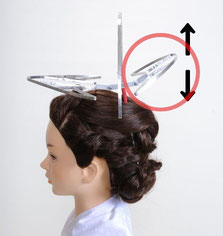 洋髪用綿帽子サポート金具 洋髪用綿帽子サポート金具 - アズマ オンラインショップ