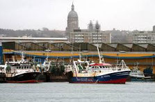 La flottille de pêche étaploise aujourd'hui basé dans le port de Boulogne
