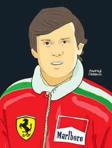 Patrick Tambay by Muneta & Cerracín