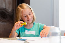 Visite-atelier pour les enfants. © Mathieu Le Gall