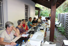 Martine KARST et les stagiaires