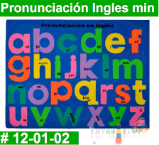 Pronunciación Ingles miniscula Rompe Cabezas Foamy Intquietoys