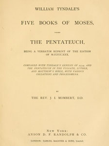 Tyndale bible 1884 facsimile online download