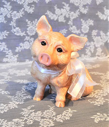 Keramikfigur Schwein