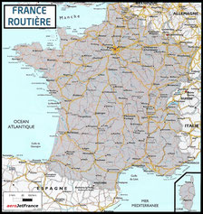Carte France routière