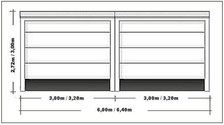 Garagen-Abmessungen VAN Hochgarage
