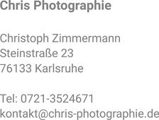 Anschrift Chris-Photographie