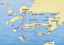 BODRUM – COS –GYALI– NISIROS – SYMI – RODOS – BODRUM