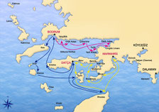BODRUM – COS –GYALI– NISIROS – SYMI – RODOS – BODRUM & MARMARIS – GREEK ISLANDS - MARMARIS