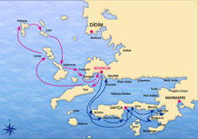 BODRUM – COS –LEROS– PATMOS – LIPSI – KALIMNOS- BODRUM & BODRUM – GULF of HİSARÖNÜ– BODRUM (with Luxury Gulets)