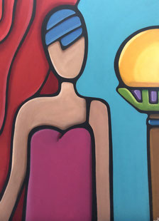 Lonely Woman 50 x 70 Acryl 