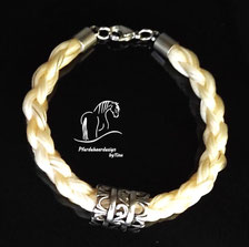 Pferdehaar Armband rund geflochten