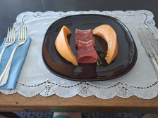 Melonen mit Serano-Schinken